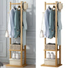 Bamboo Garment Coat Clothes Stand Rack Hat Shoe