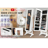 Mirror Jewellery Cabinet Storage  Makeup Organiser WHITE