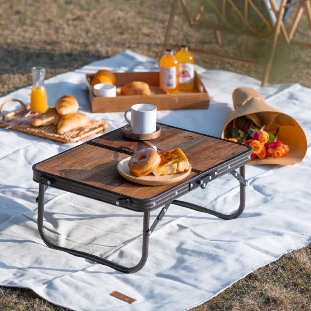 Retro Foldable Portable Camping Table Desk