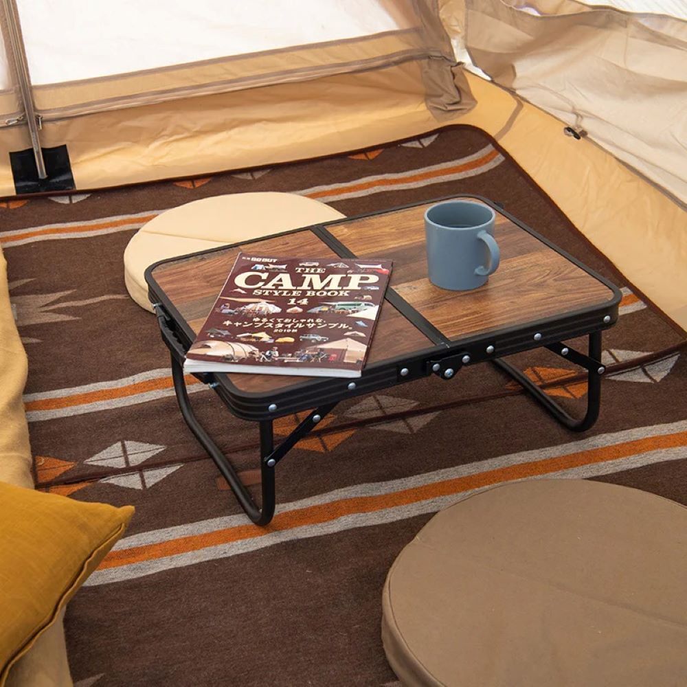 Retro Foldable Portable Camping Table Desk