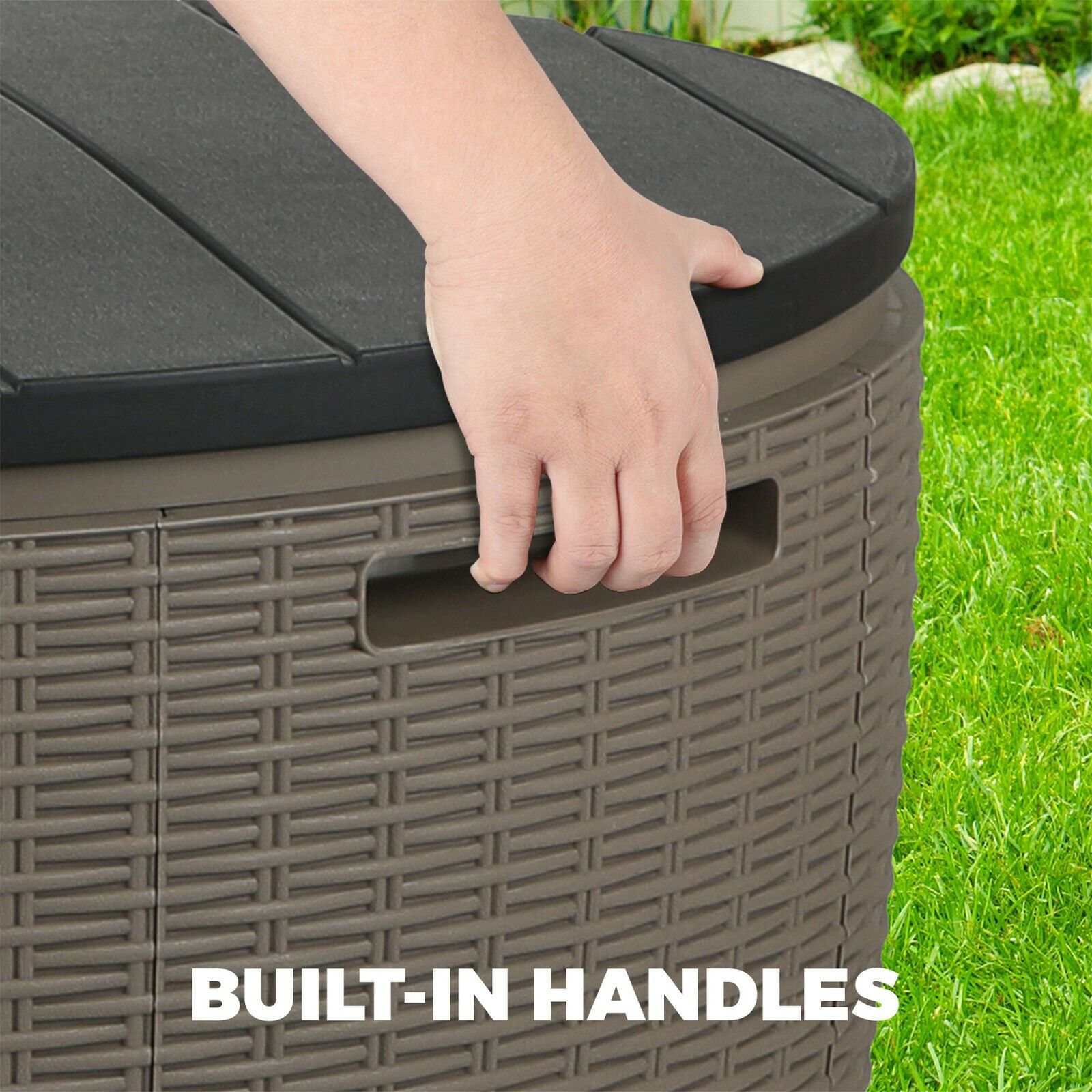 Outdoor Storage Box Lockable Tool Organizer