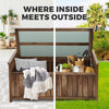 Garden Outdoor Storage Box Bench