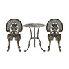 3pcs Chair Table Set Outdoor Furniture Bistro