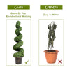 2Pcs 1.18 m Artificial Boxwood Spiral Faux Tree Plants