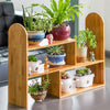 DIY Adjustable Bamboo Table Flower Pots Organizer