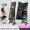 Mirror Jewellery Cabinet Storage Organizer Box Makeup BLACK