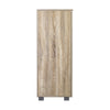 2 Doors 20 Pairs Wooden Shoes Rack Shoe Storage Cabinet