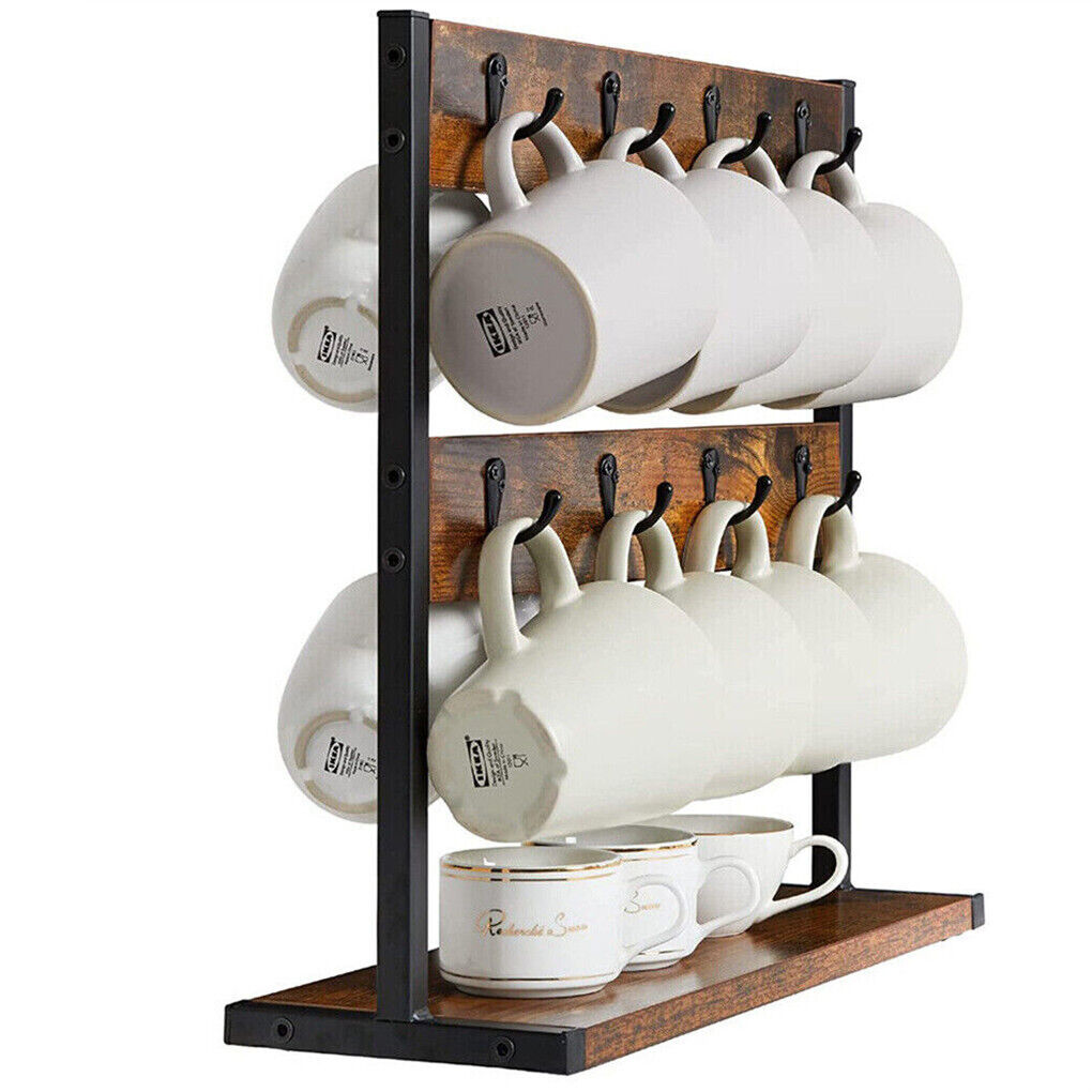 Large Coffee Mug Holder Rack Stand Kitchen Organizer
