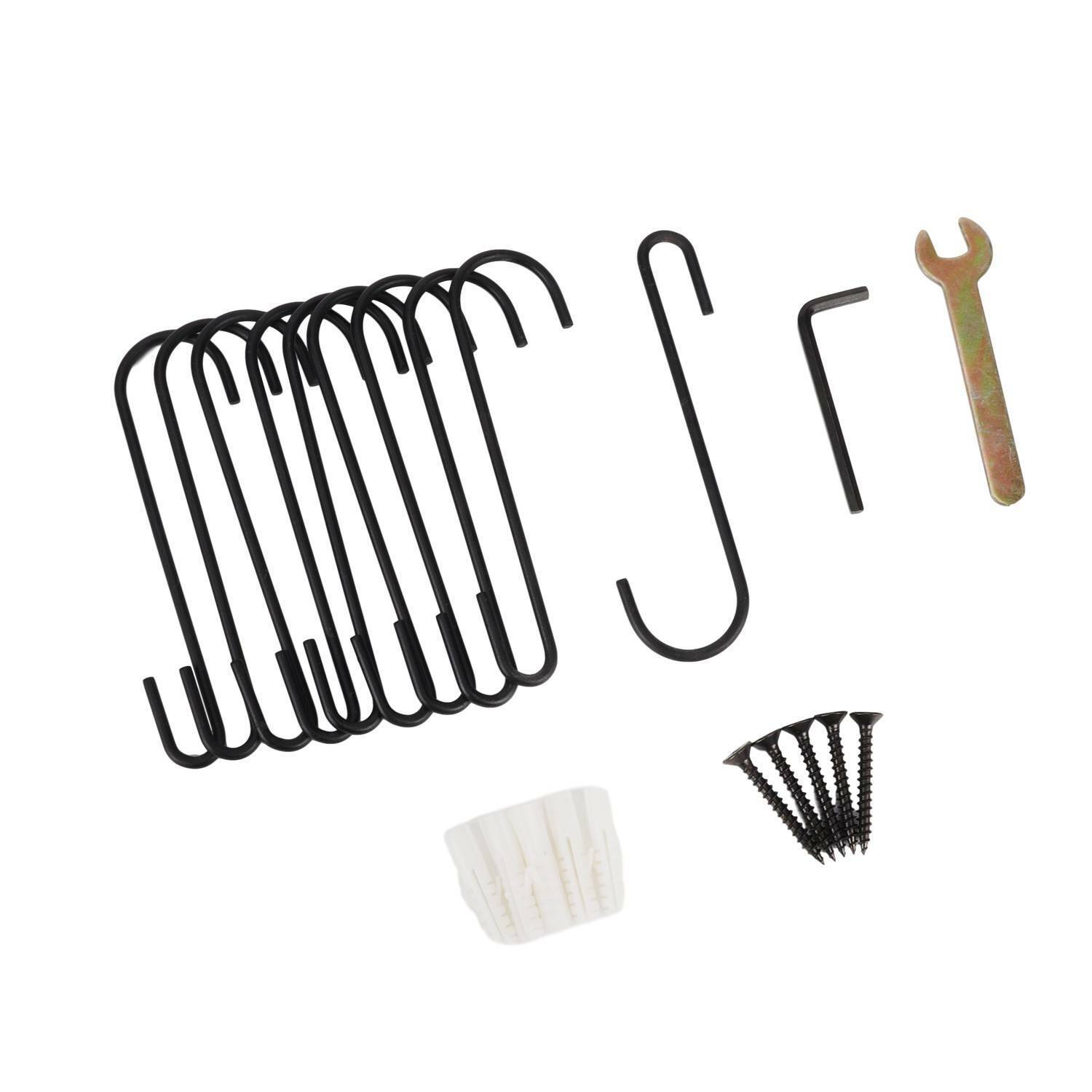 62cm Wall Mounted Kitchen Pot Pan Rack Holder Shelf