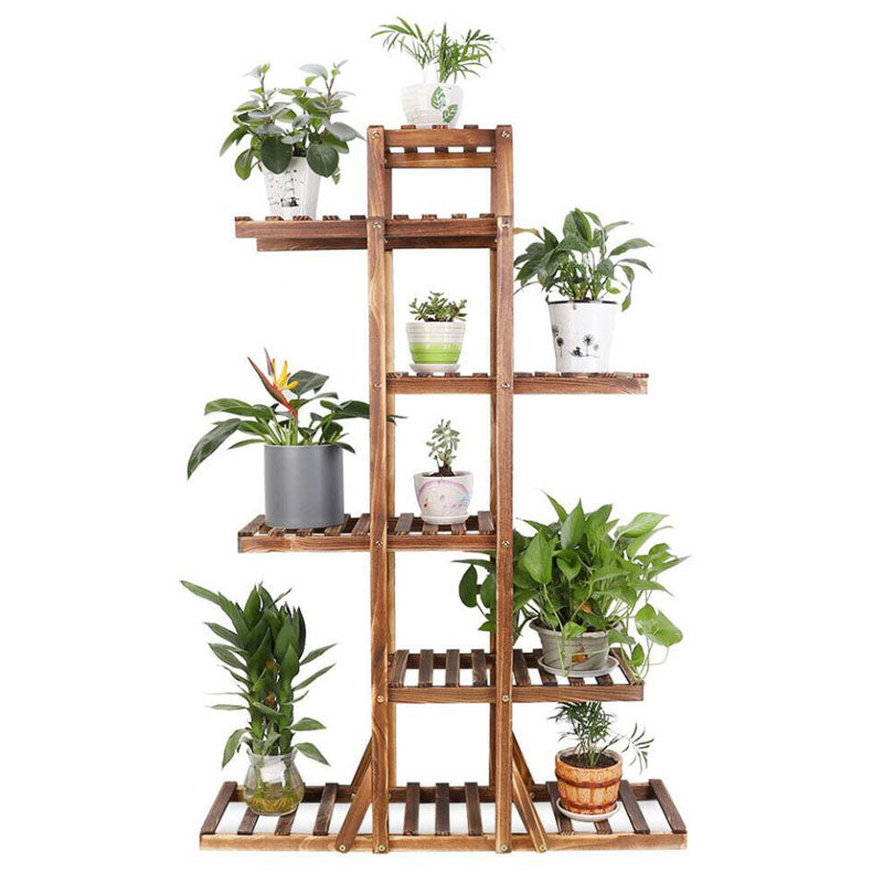 130cm High 6 Tiers Vertical Wood Plant Stand