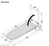 Foldable Wall Mount Ironing Board Folding Iron Board