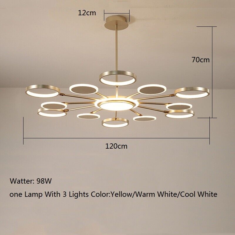 Large LED Chandelier Lighting Kitchen Pendant Light Room