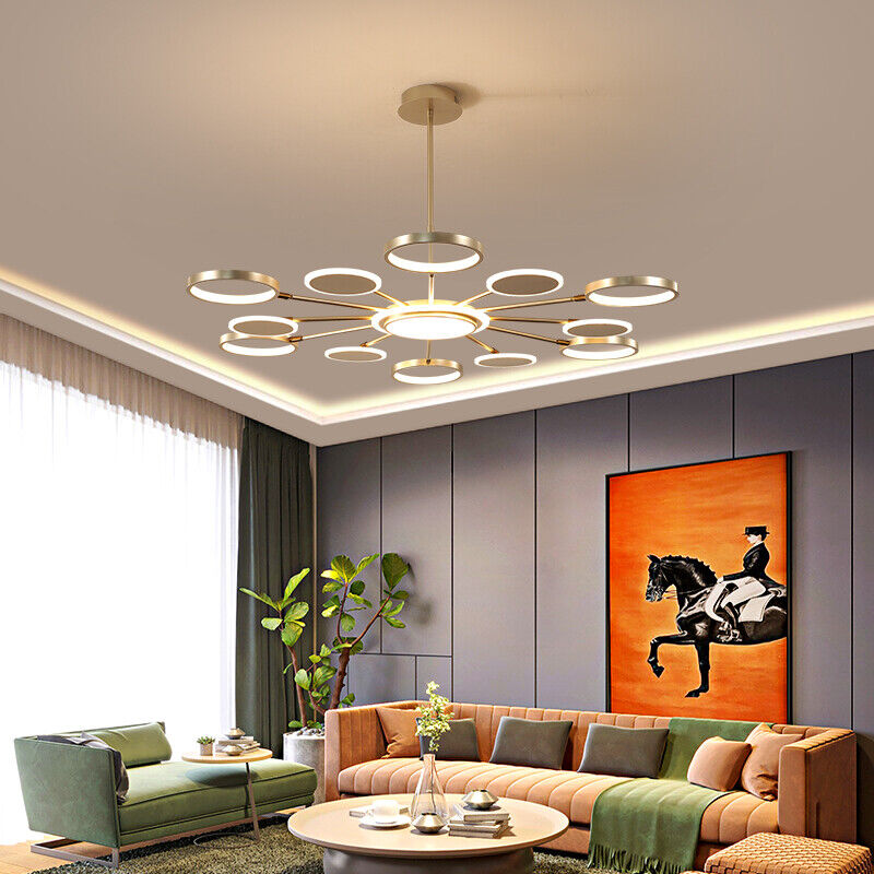 Large LED Chandelier Lighting Kitchen Pendant Light Room