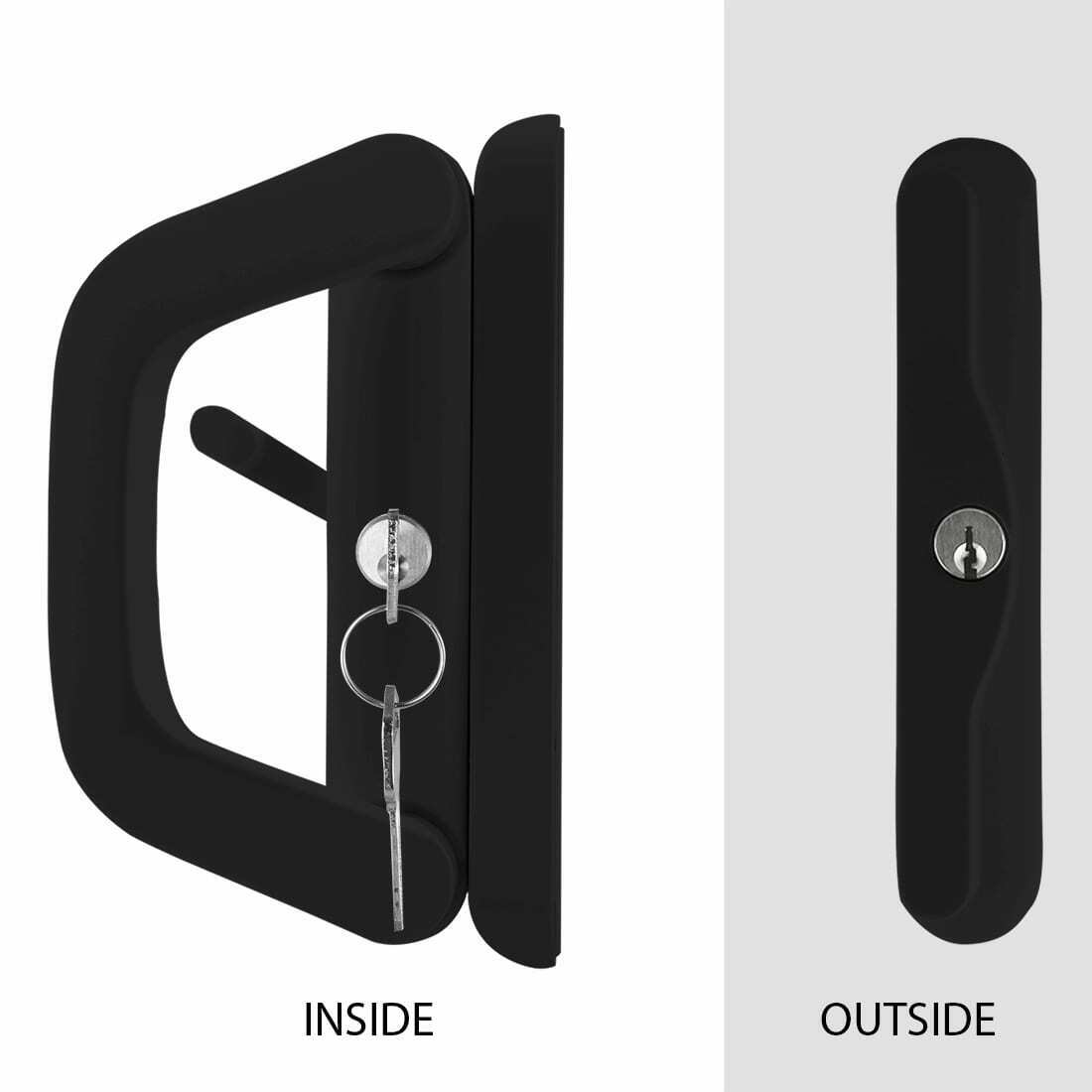 Security Sliding Door Lock Set with Keys