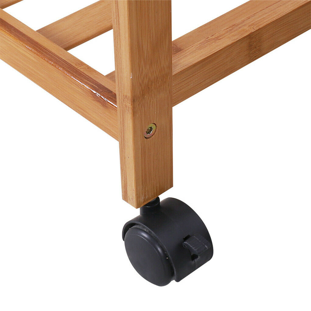 Strong Wooden Clothes Rail Scarf Cart Hanging Garment