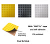 5pcs Peel & Stick Tactile Indicator ground surface Self Adhesive Pad Black Yellow Grey Ivory Colors Available