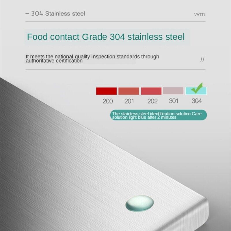 304 Stainless Steel Cutting Chopping Pastry Serving Board
