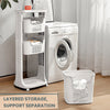 Removable 3-Tier Laundry Basket Clothes Washing Storage Bin