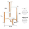 3/4 Tier Tall Plant Stand Bamboo Corner Plant Shelf