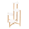 3/4 Tier Tall Plant Stand Bamboo Corner Plant Shelf