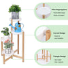 3/4 Tier Tall Plant Stand Bamboo Corner Plant Shelf