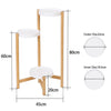 3/4 Tier Tall Plant Stand Bamboo Corner Plant Shelf