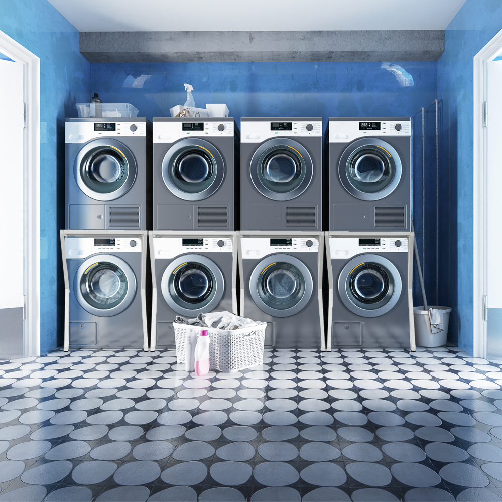 Heavy Duty Front Loading Washer Machine and Dryer Holder Shelf Dryer Stand