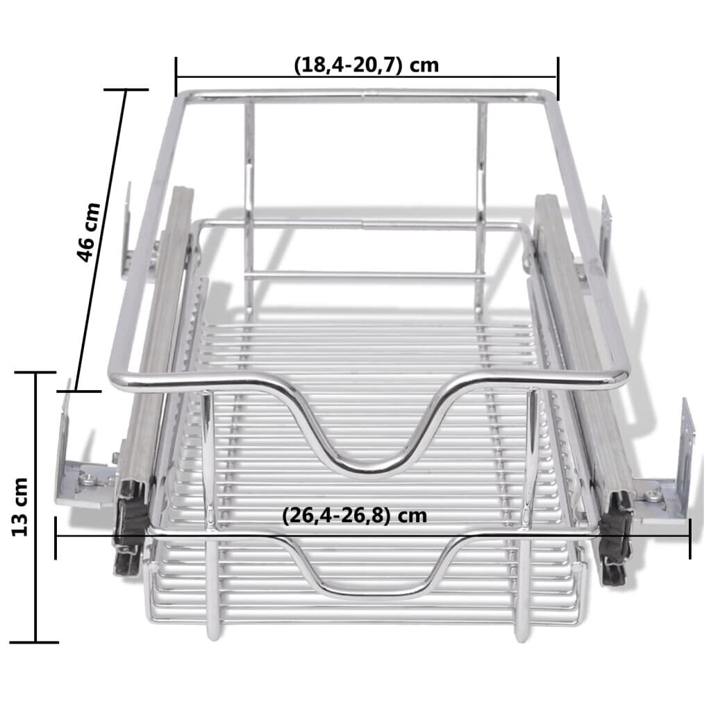 2PCS 30MM Pull-Out Wire Baskets
