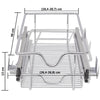 2PCS 30MM Pull-Out Wire Baskets