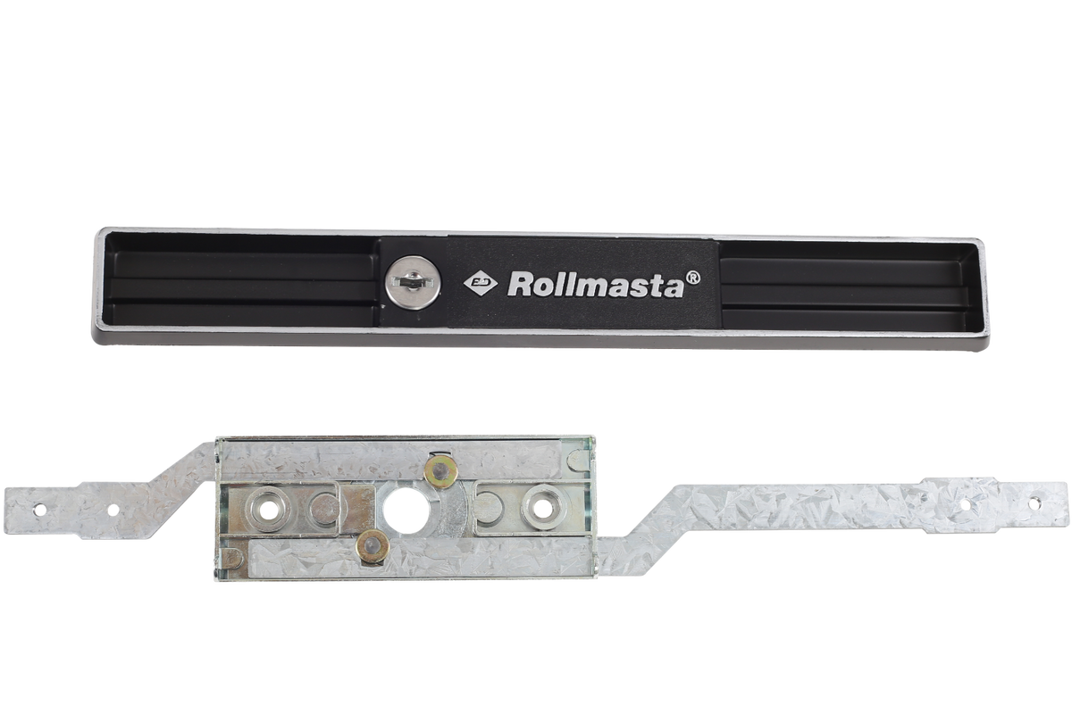 Garage Roller Door Lock Diecast Faceplate & Lock Set Smart Home