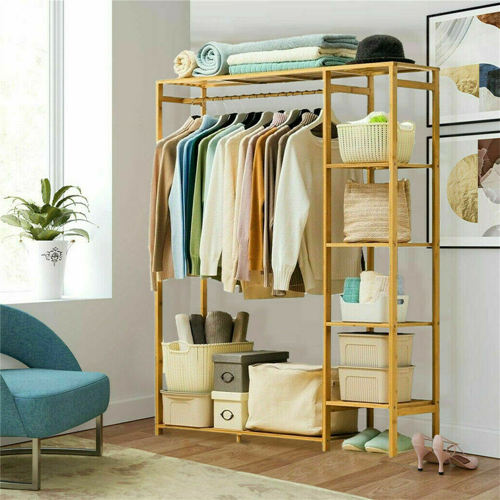 Heavy Duty Open Wardrobe Clothes Rail Rack Hanging Garment