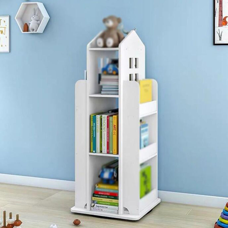 4 Tier Rotating Book Storage Shelf