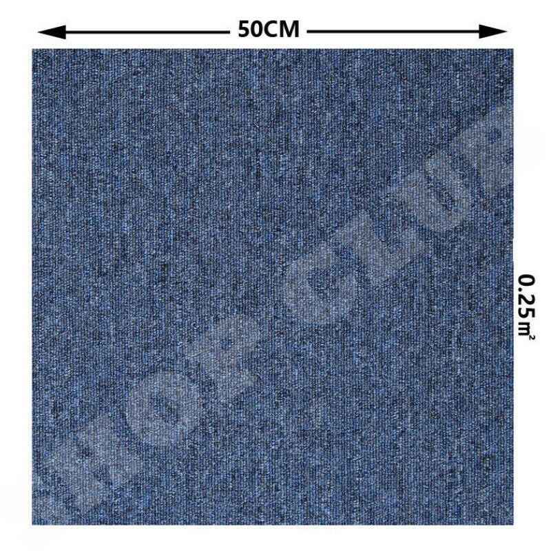 5m2 Box of Premium Carpet Tiles Commercial Domestic Office Heavy Use Flooring