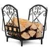 36CM Firewood Rack Decorative Steel Firewood Storage Log Holder