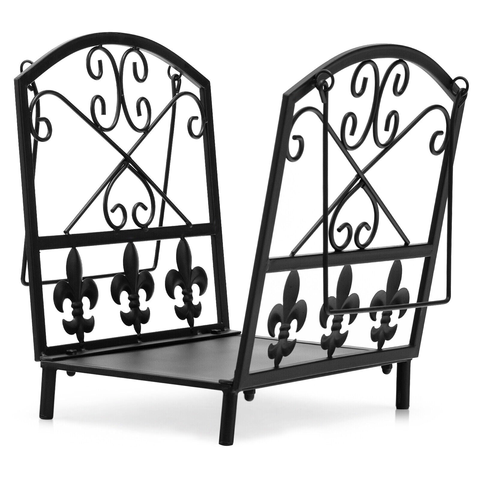 36CM Firewood Rack Decorative Steel Firewood Storage Log Holder