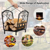 36CM Firewood Rack Decorative Steel Firewood Storage Log Holder