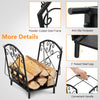 36CM Firewood Rack Decorative Steel Firewood Storage Log Holder