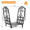 36CM Firewood Rack Decorative Steel Firewood Storage Log Holder