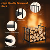 46CM Firewood Rack Decorative Steel Firewood Storage Log Holder