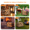 46CM Firewood Rack Decorative Steel Firewood Storage Log Holder