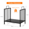46CM Firewood Rack Decorative Steel Firewood Storage Log Holder