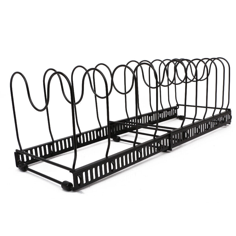 10 Tier Kitchen Pot Pan Storage Rack Organizer Cookware Shelves Holder