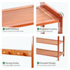 Large Wooden 5 Tiers Hat Coat Stand Clothes Shoe Rack