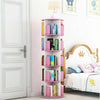 6 Tier Rotating Book Storage Shelf