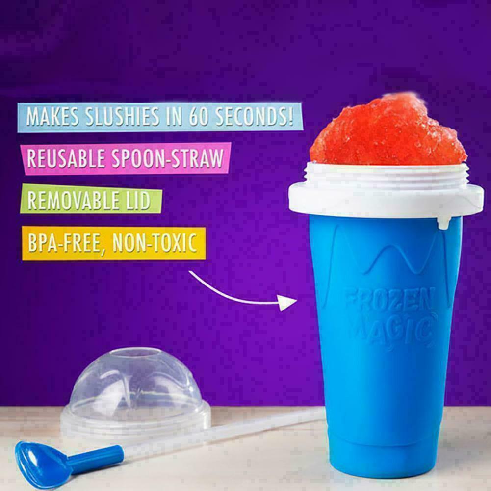 Slushie Maker Cup Quick Freeze Magic Squeeze Cup Milkshake Cup Ice Cream Maker