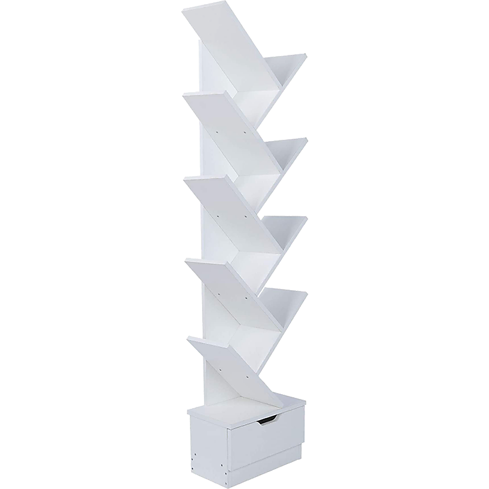 Tree Bookshelf Bookcase Book Organizer 9-Tier