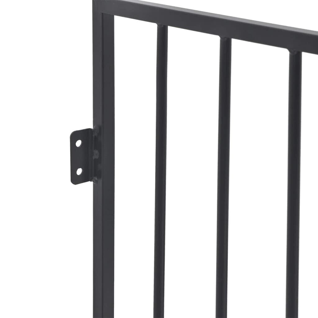 Pet Dog Gate Fireplace Fence Steel Black