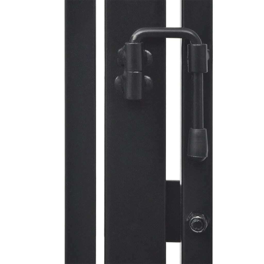 Pet Dog Gate Fireplace Fence Steel Black