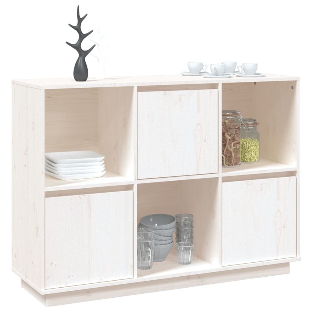 110.5x35x80 cm Sideboard Cabinet Solid Wood Pine