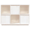 110.5x35x80 cm Sideboard Cabinet Solid Wood Pine